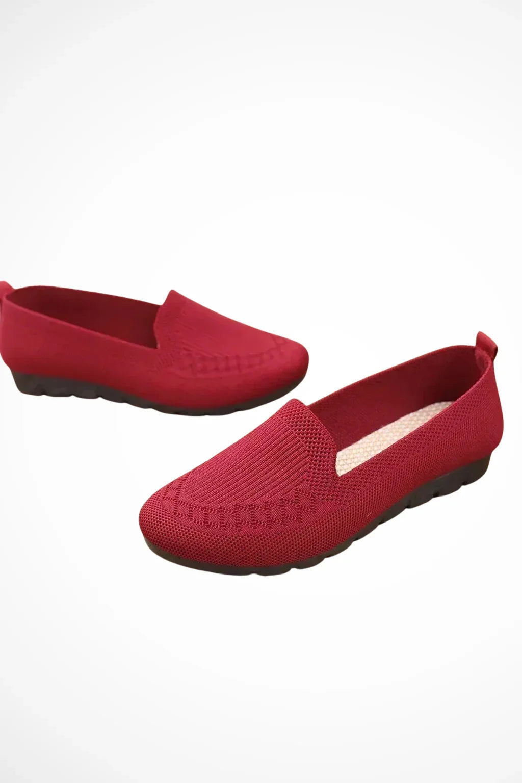 Iona | Women's Round Toe Knit Slip On Loafer Shoes