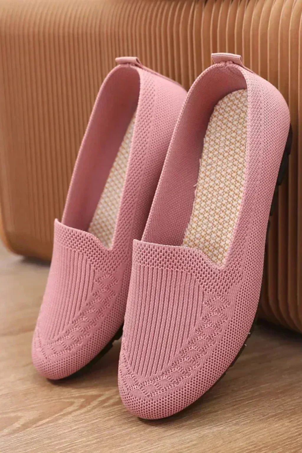 Iona | Women's Round Toe Knit Slip On Loafer Shoes