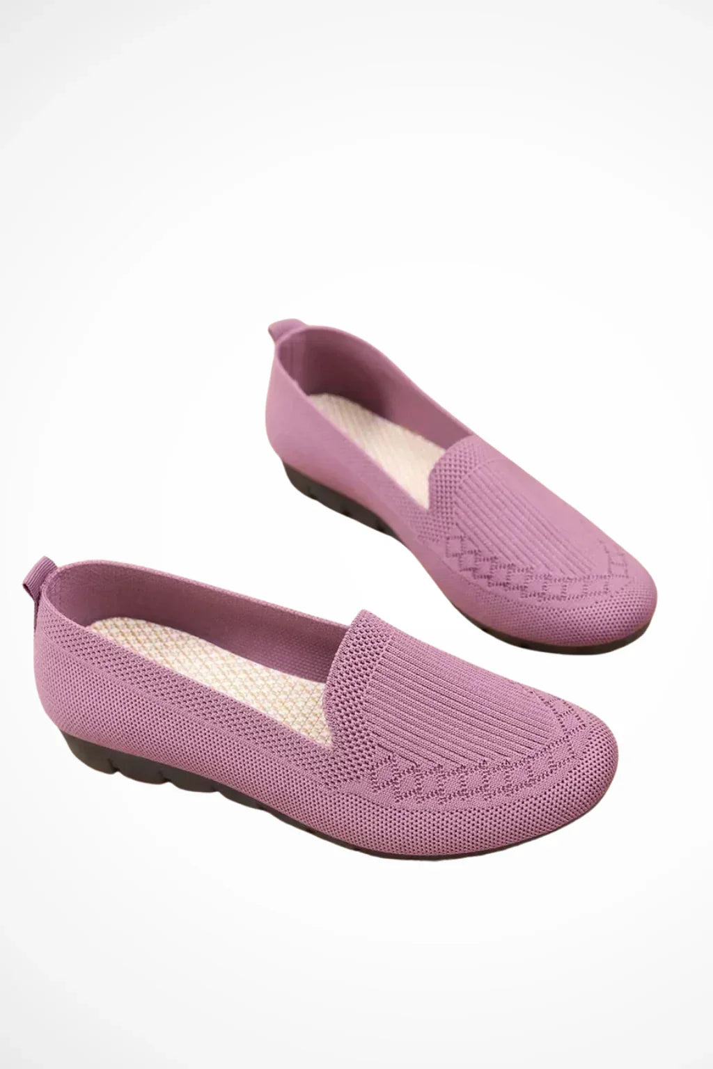 Iona | Women's Round Toe Knit Slip On Loafer Shoes