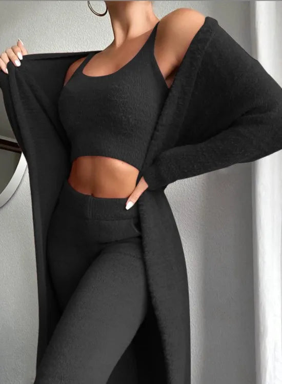Isabelle | Women's Soft Fleece Cardigan Set