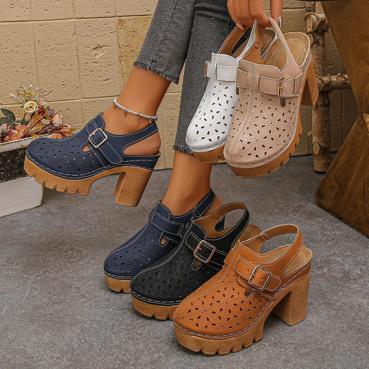 Jennifer | Women's Orthopedic Platform Clogs
