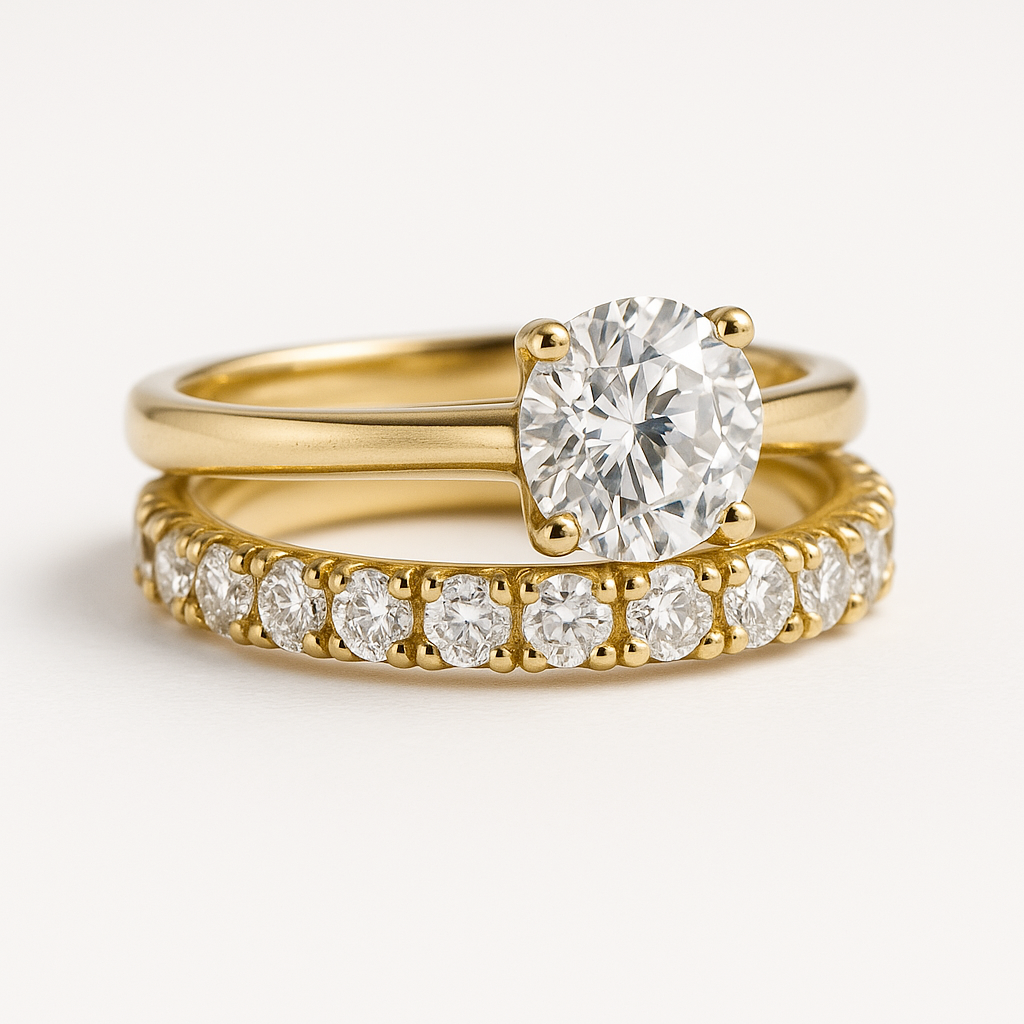 Gold Ring Set - Minimalist Stacking Rings for Women