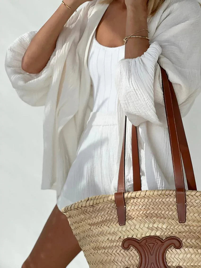 Joan | Women's Two Piece Set Casual with Belted Waist