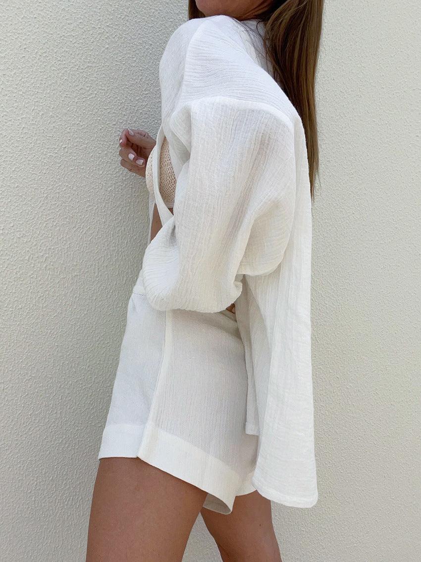 Joan | Women's Two Piece Set Casual with Belted Waist