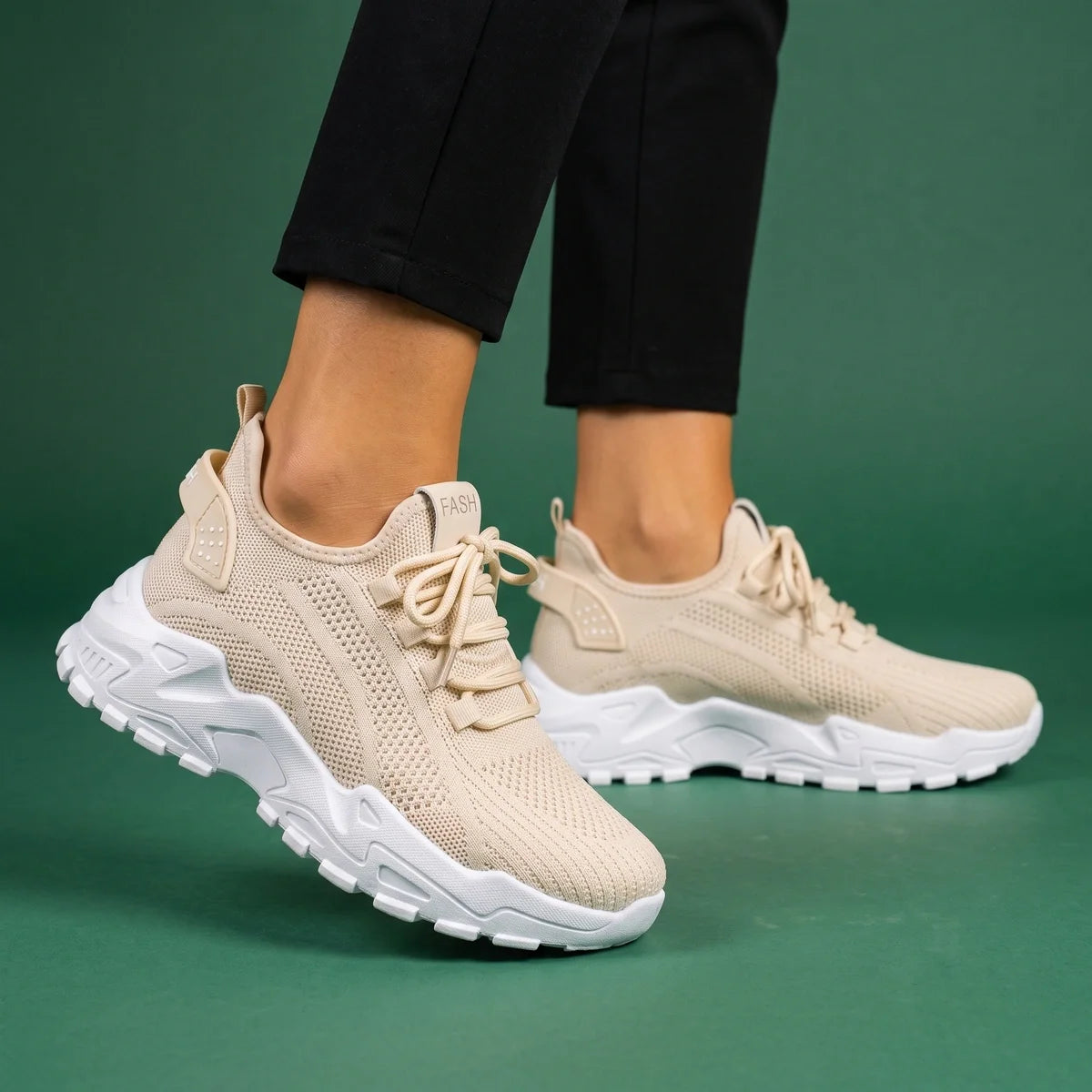 Joanna Arch Support Chunky Knit Sneakers