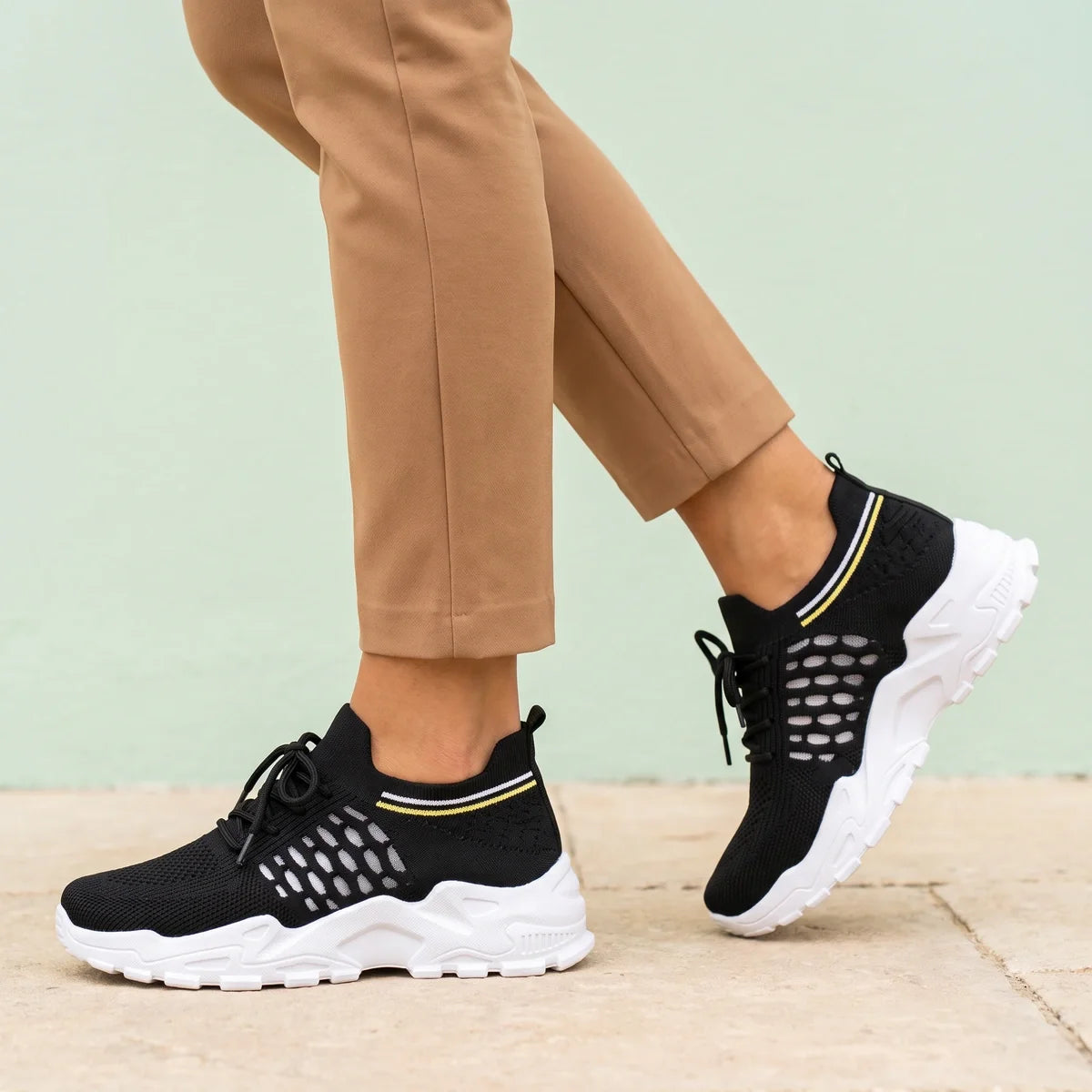 Joanna Arch Support Chunky Knit Sneakers