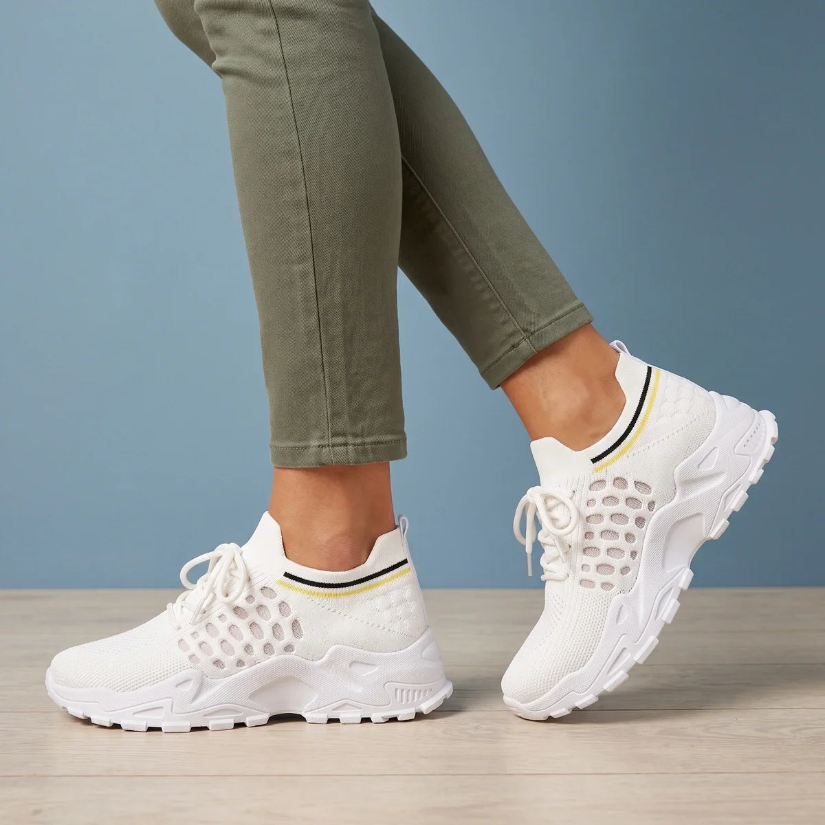 Joanna Arch Support Chunky Knit Sneakers