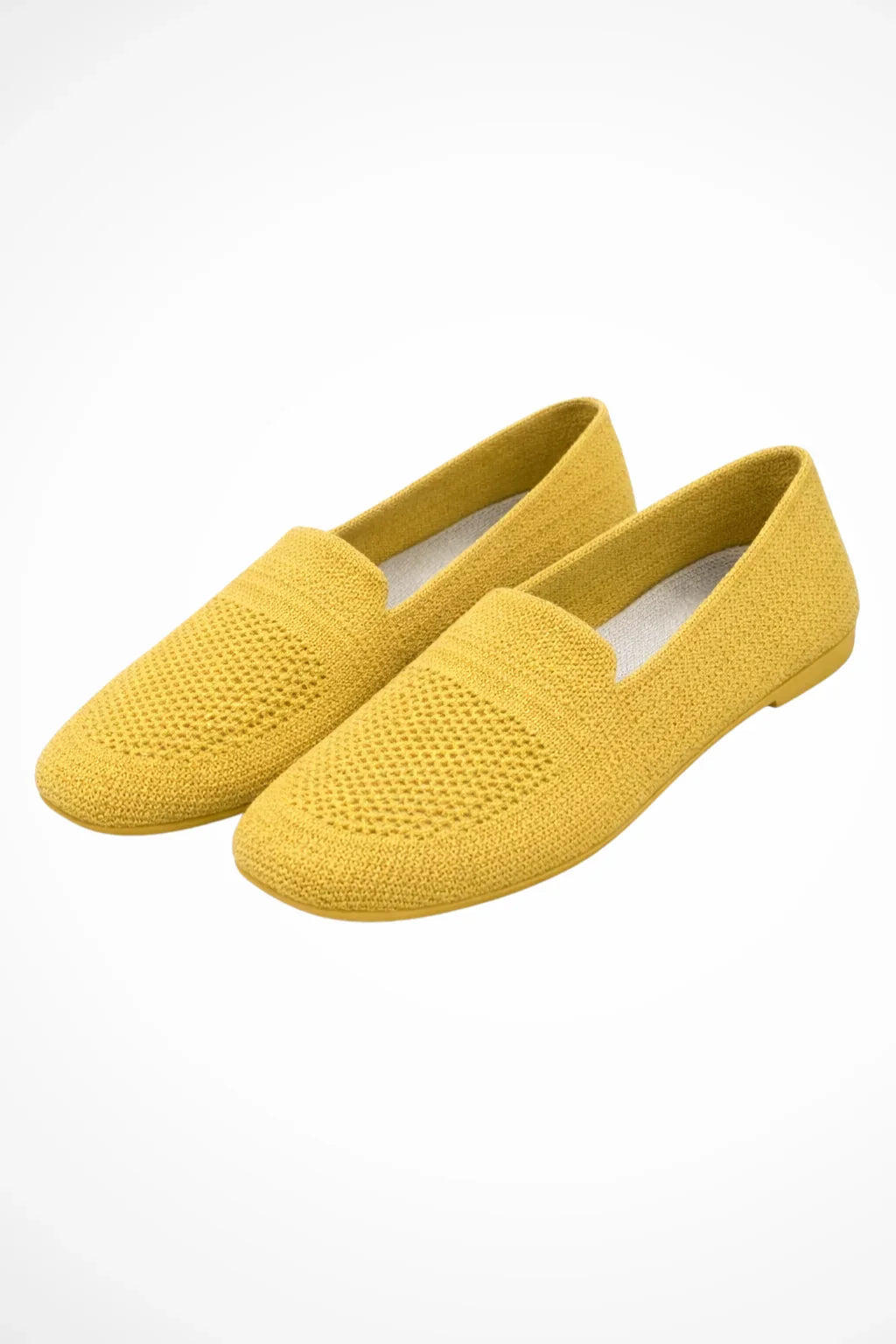 Josephine | Women's Knit Mesh Square Toe Slip On Loafer Shoes with Pull Tab