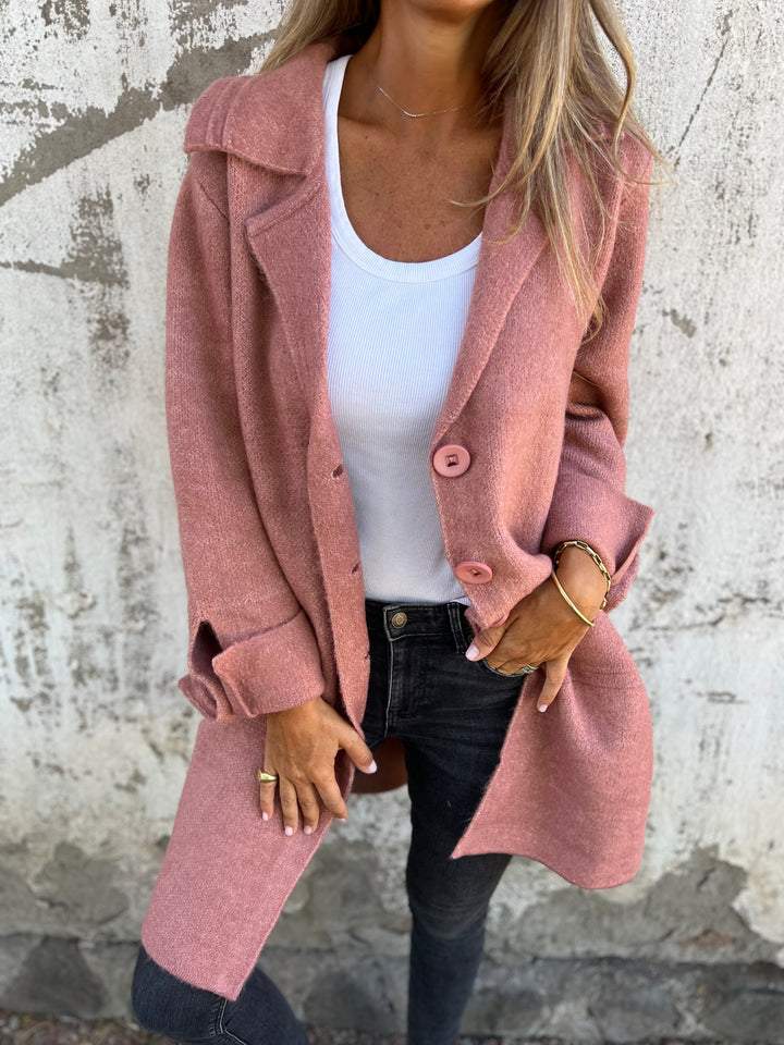 Betsy | Womens Long Cardigan Sweater for Casual Wear | Soft Breathable Fabric | Pink, Black, Brown and Green S-3XL