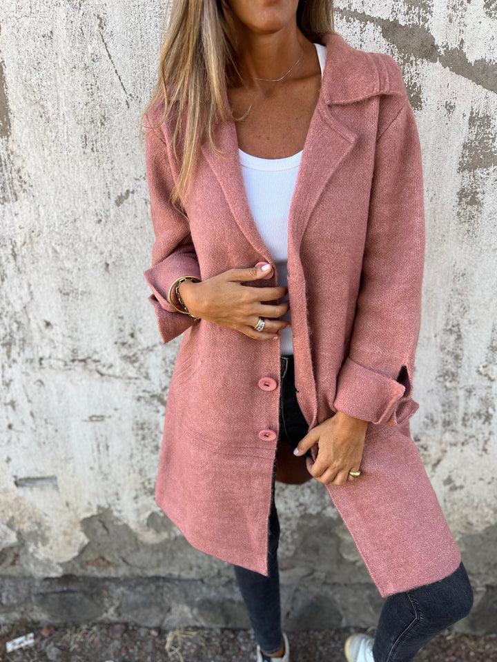 Betsy | Womens Long Cardigan Sweater for Casual Wear | Soft Breathable Fabric | Pink, Black, Brown and Green S-3XL