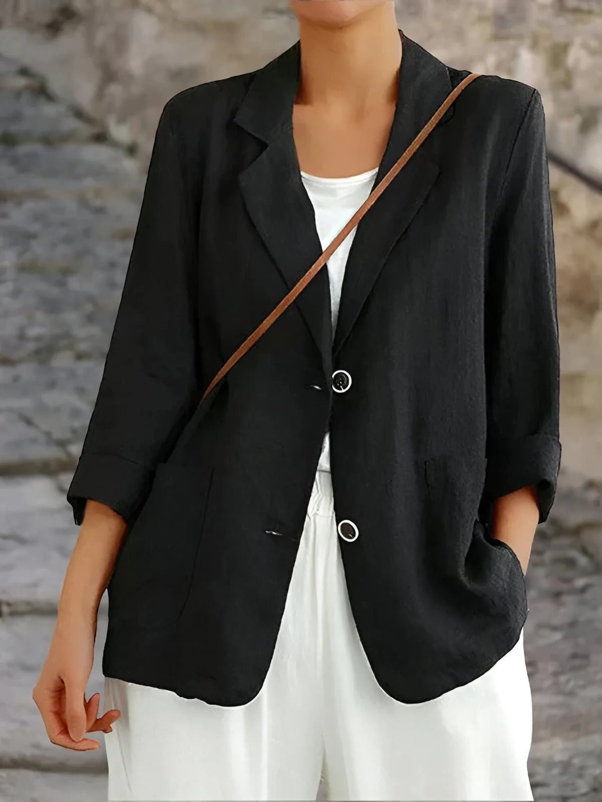 Women's Double-Breasted Tailored Blazer, Notched Lapels | Waist-Defining Cut, Long Sleeves | 4 Colorways | S–XL