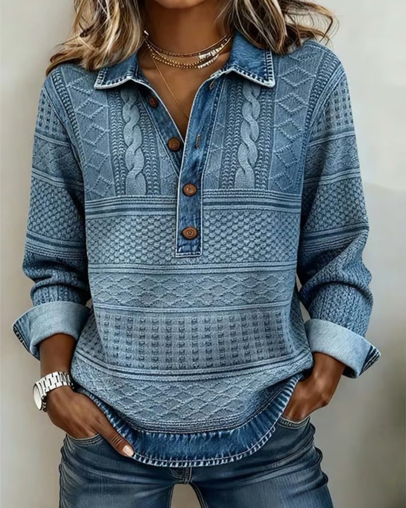 Kayla | Cable Knit Sweater with Long Sleeves for Women