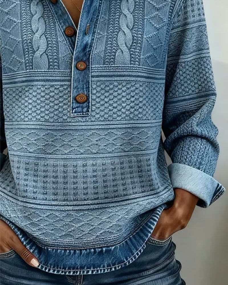 Kayla | Cable Knit Sweater with Long Sleeves for Women