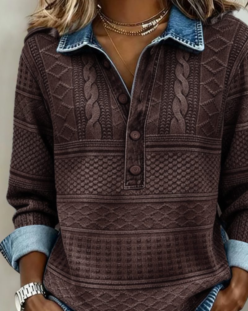 Kayla | Cable Knit Sweater with Long Sleeves for Women