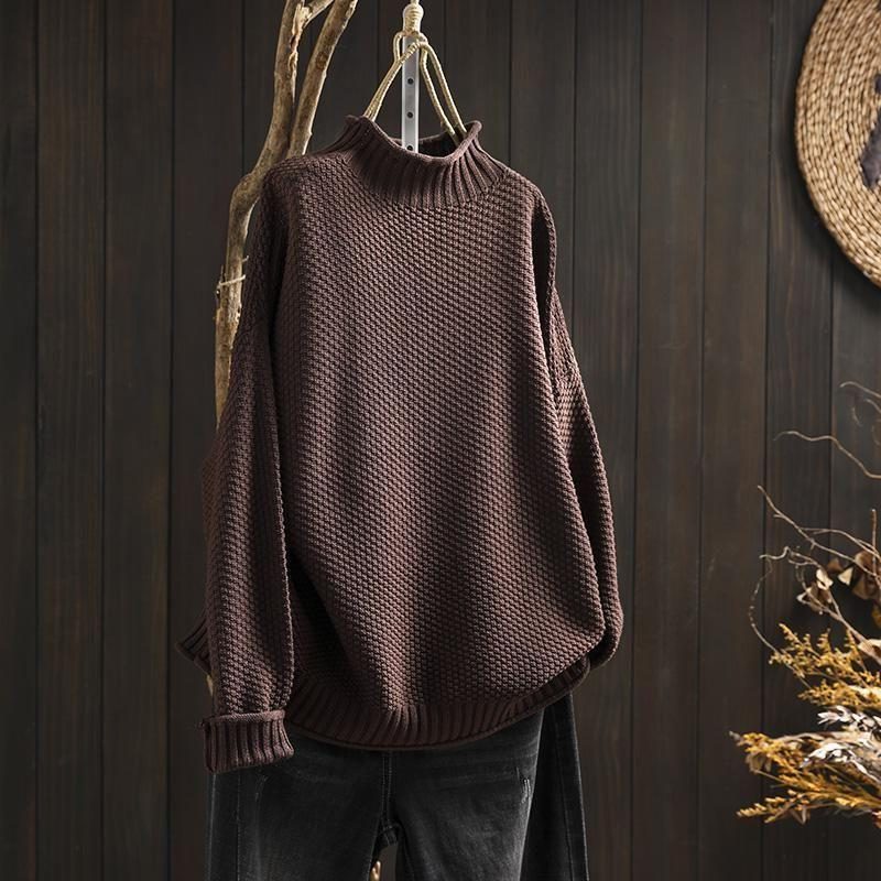 Keilani | Textured Wool Sweater with Crew Neck for Women
