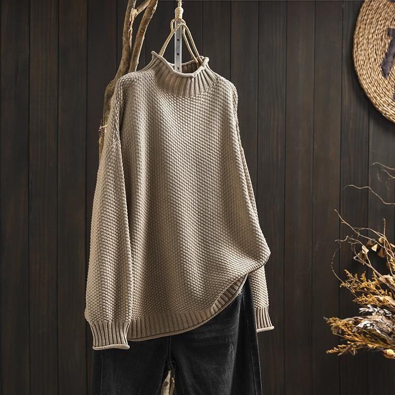 Keilani | Textured Wool Sweater with Crew Neck for Women