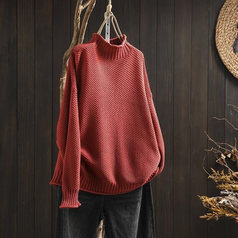 Keilani | Textured Wool Sweater with Crew Neck for Women