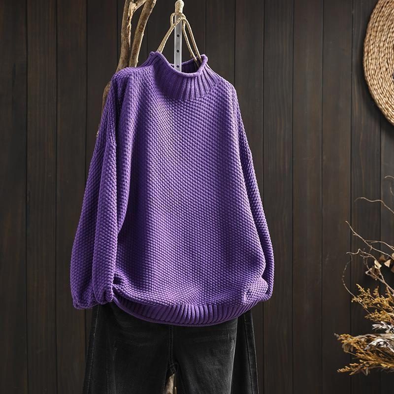 Keilani | Textured Wool Sweater with Crew Neck for Women