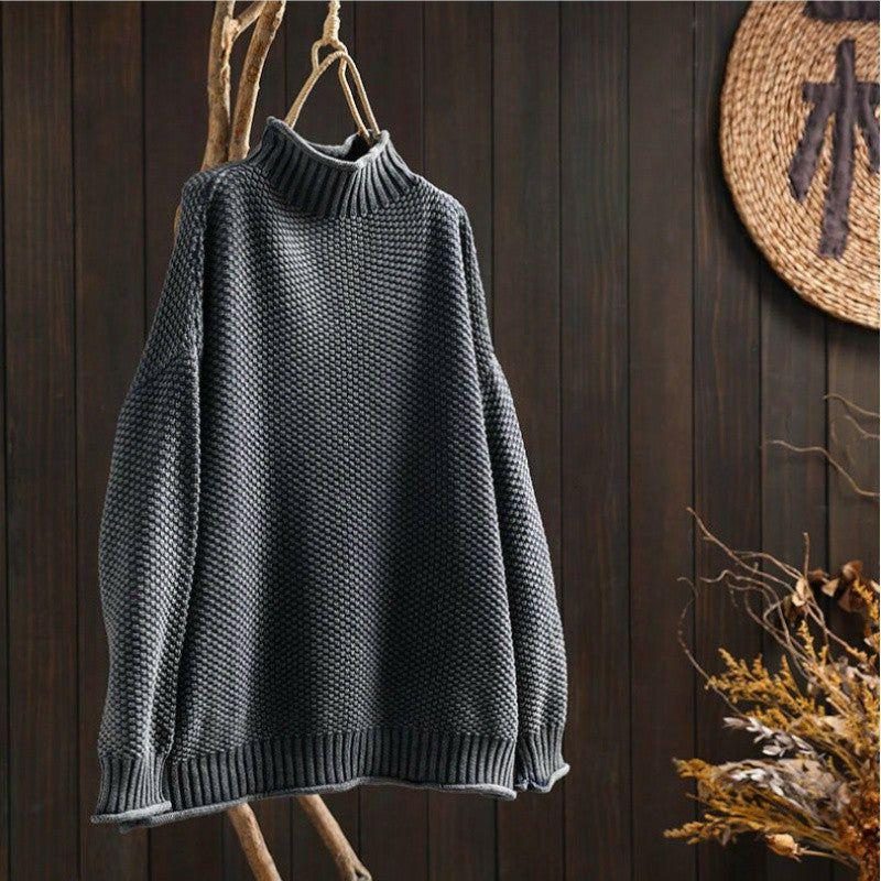 Keilani | Textured Wool Sweater with Crew Neck for Women