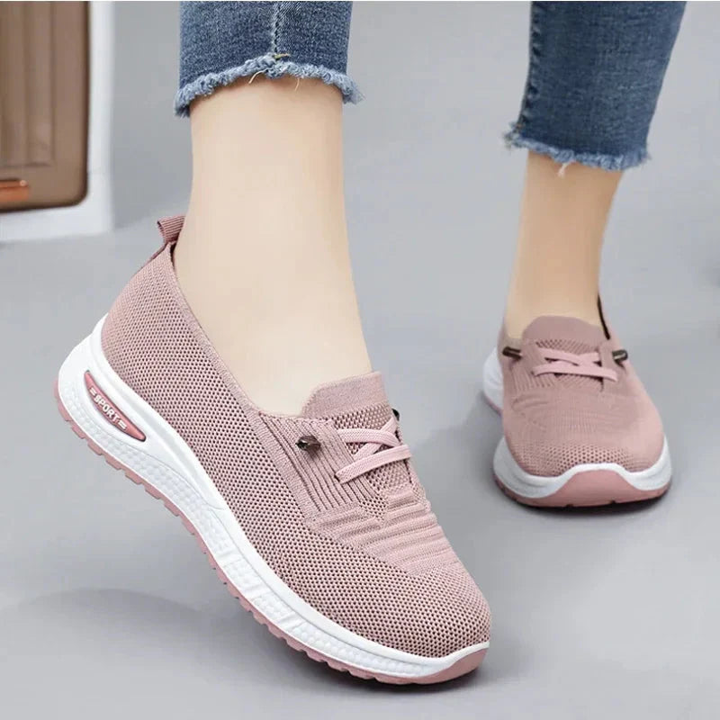 Keira | Women's Lace Orthopedic Slip On Knit Sneakers