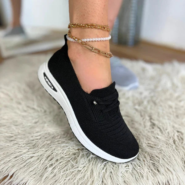 Keira | Women's Lace Orthopedic Slip On Knit Sneakers