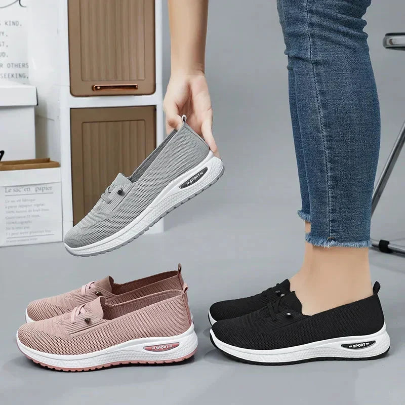 Keira | Women's Lace Orthopedic Slip On Knit Sneakers