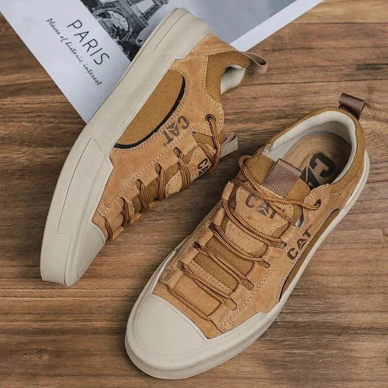UrbanEdge | Men's Urban Style Leather-Like Sneakers