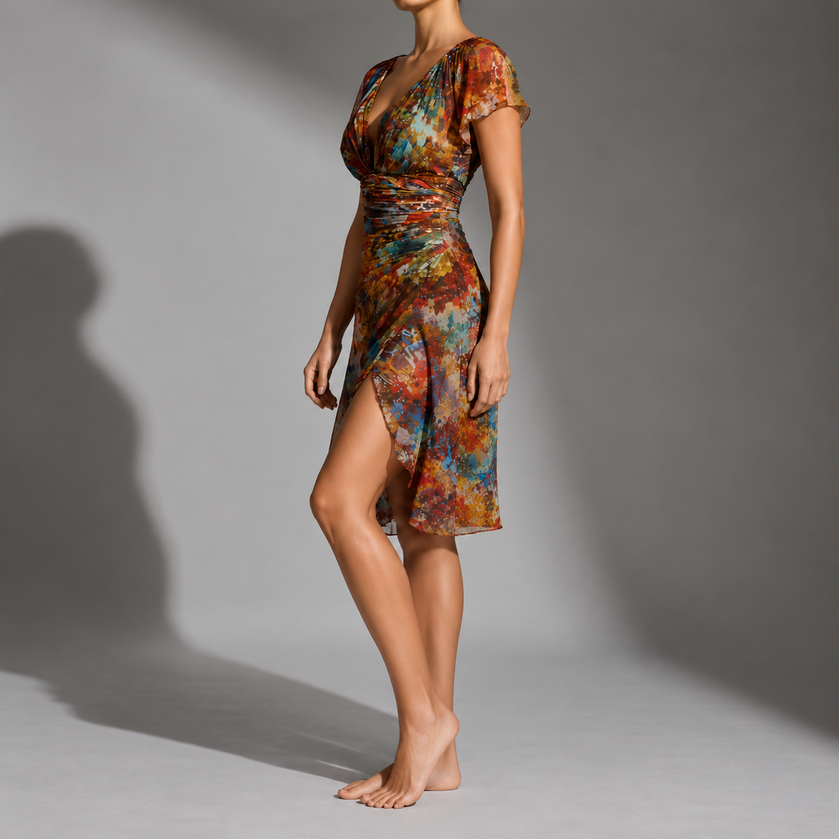 Estepona Boho Ruched Dress