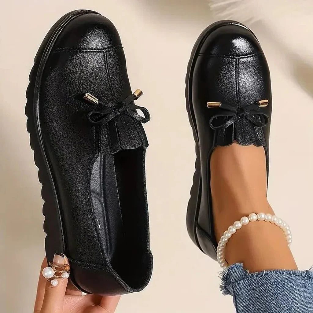 Chiarina | Leather Lace-Up Loafers for Women