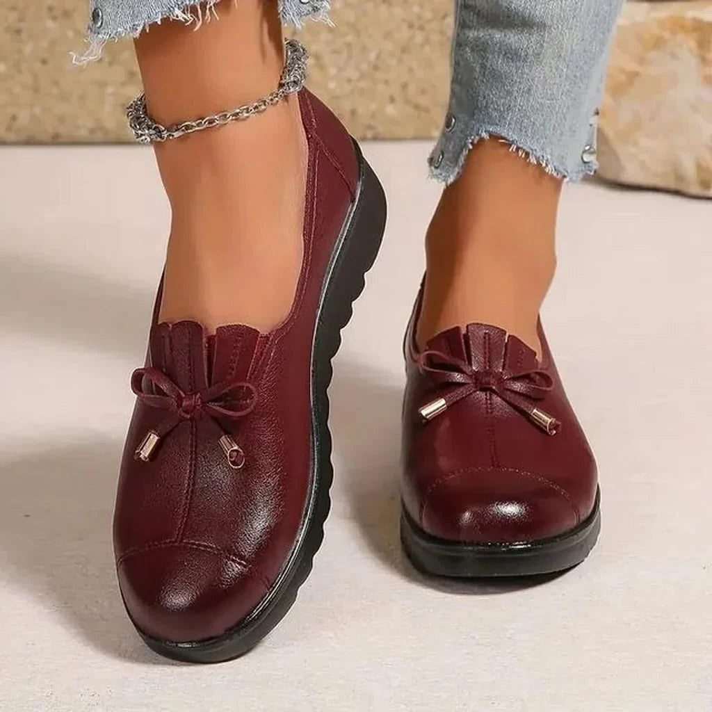 Chiarina | Leather Lace-Up Loafers for Women