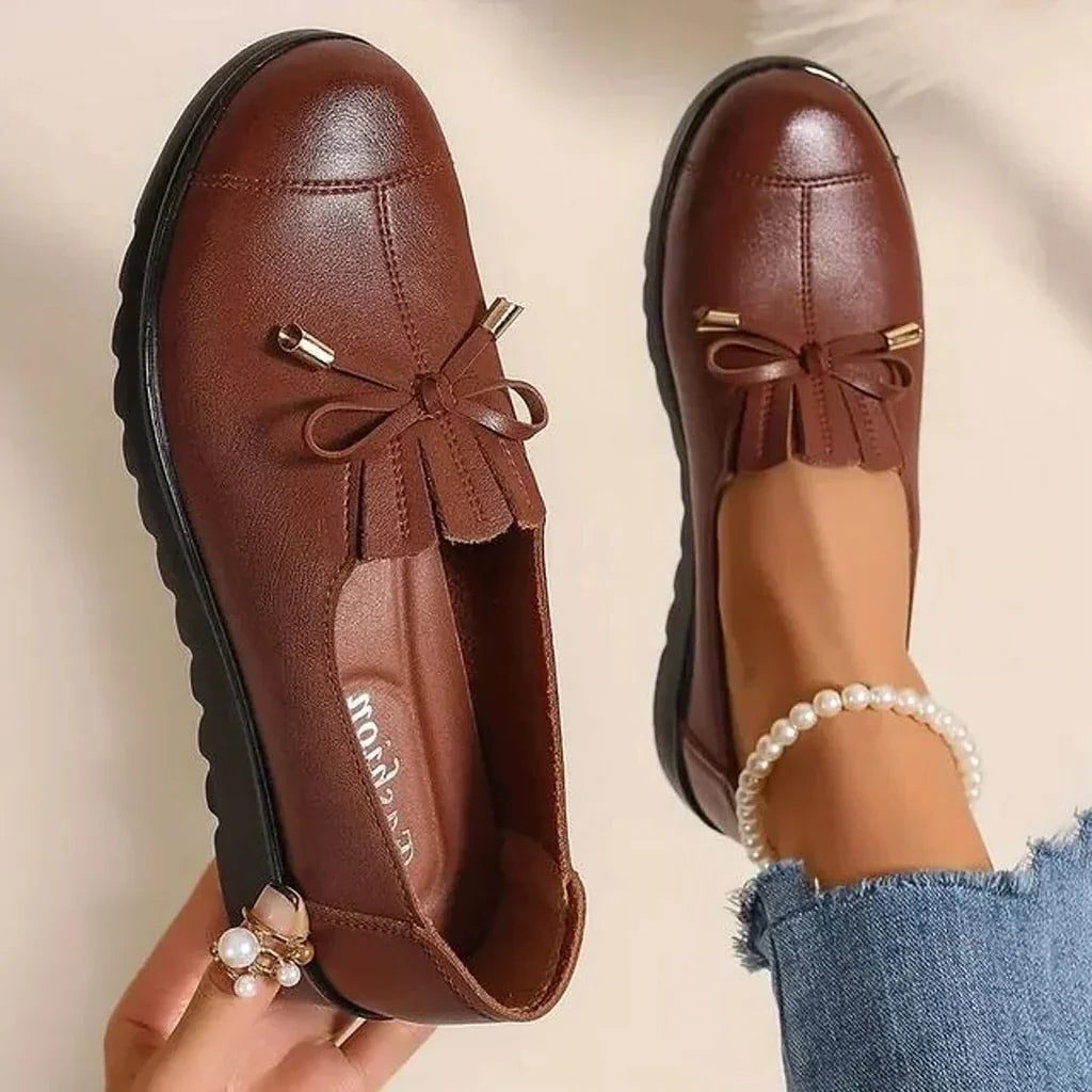 Chiarina | Leather Lace-Up Loafers for Women