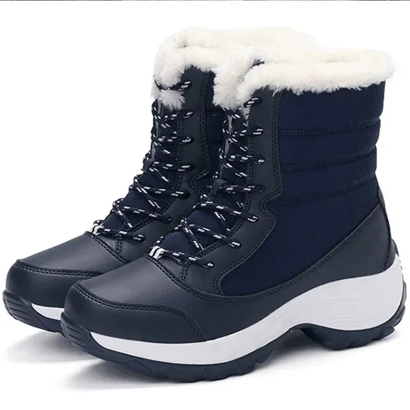 Women's Insulated Winter Boots with Lace-Up Closure