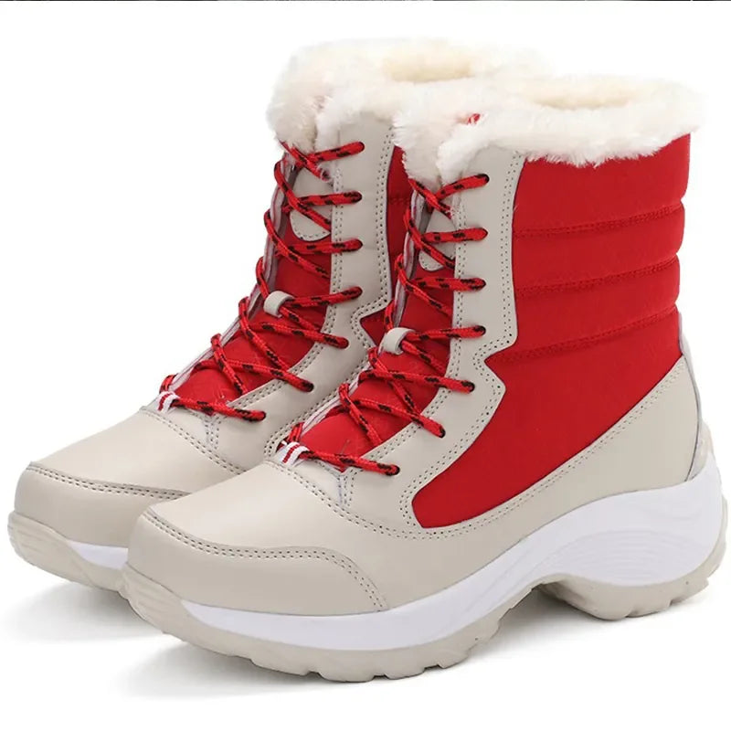 Women's Insulated Winter Boots with Lace-Up Closure