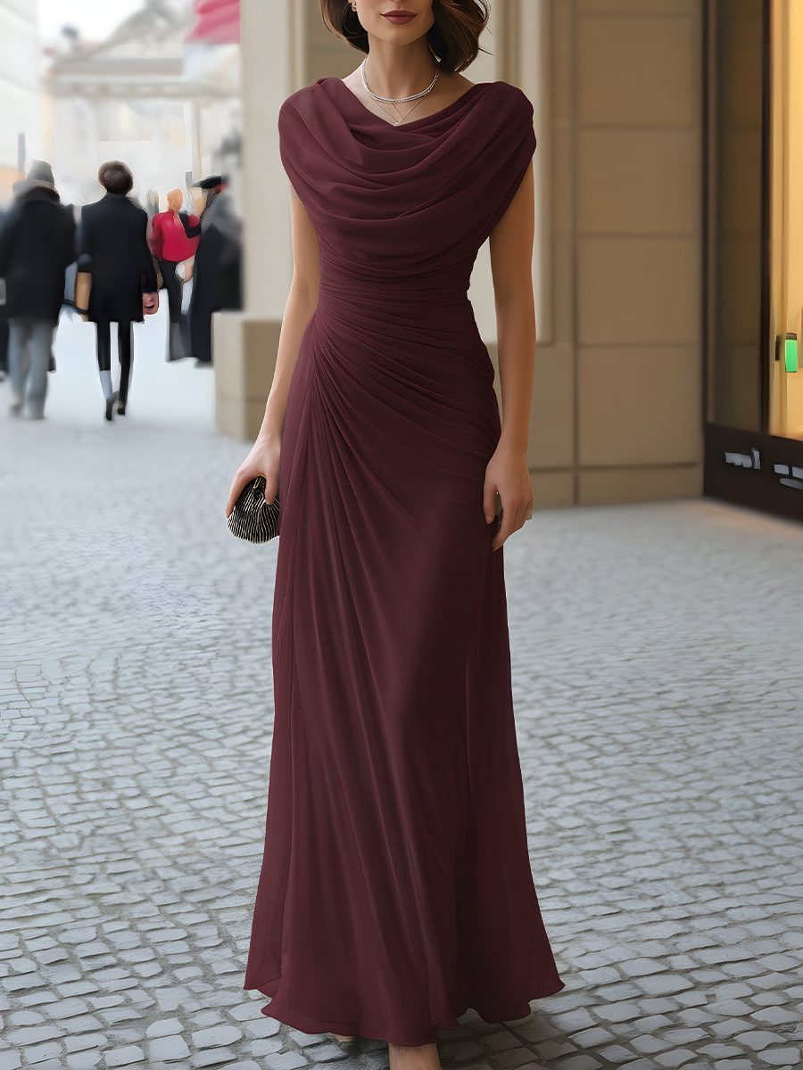 Lara | Maxi Dress with Cowl Neck for Women