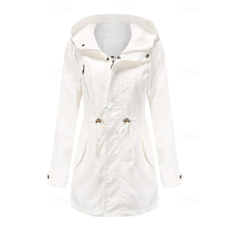 Larissa | Hooded Long Utility Coat for Women