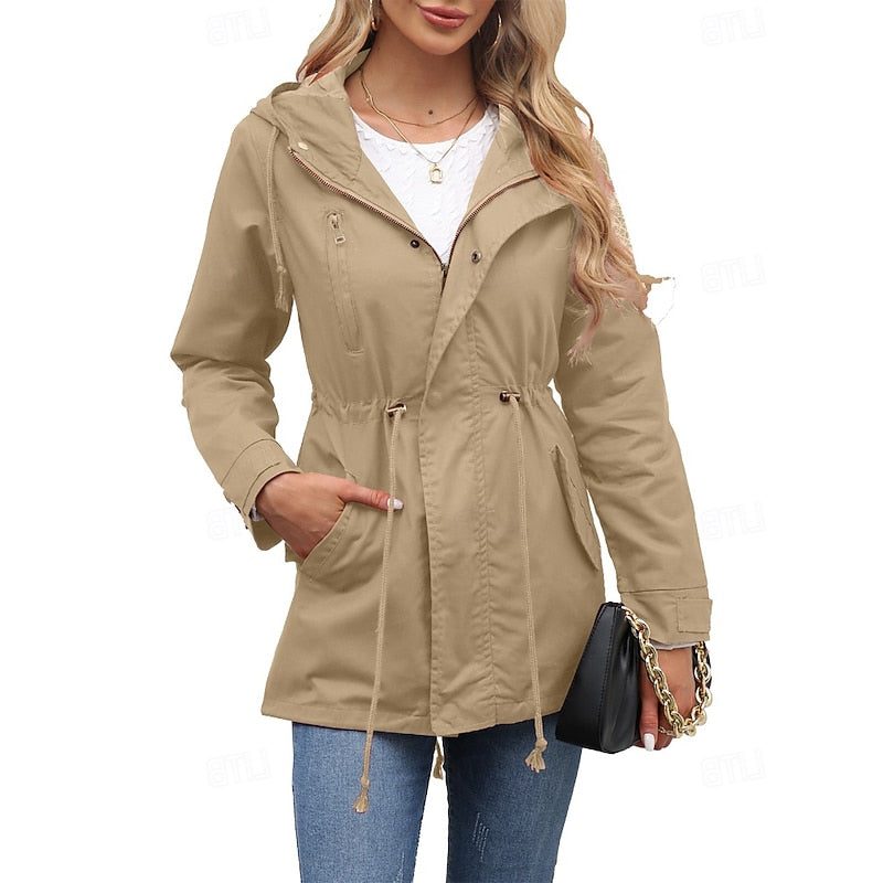 Larissa | Hooded Long Utility Coat for Women