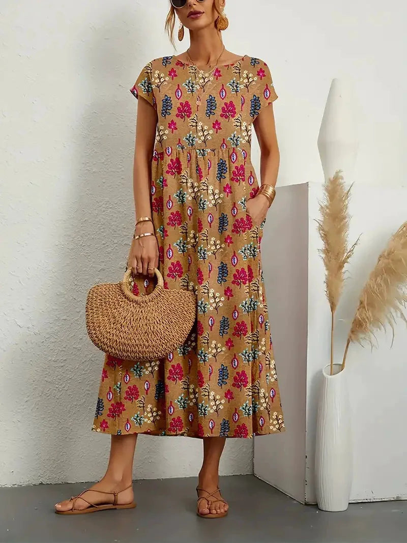 Larissa | Women's Floral Midi Dress