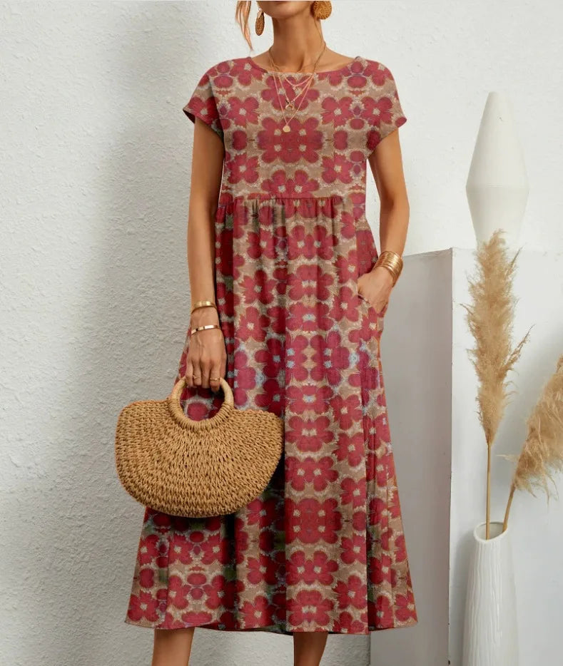 Larissa | Women's Floral Midi Dress