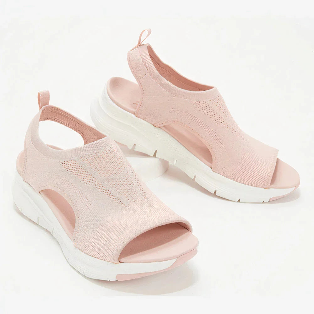 Lauren | Women's Orthopedic Wedge Platform Sandals with Ankle Strap