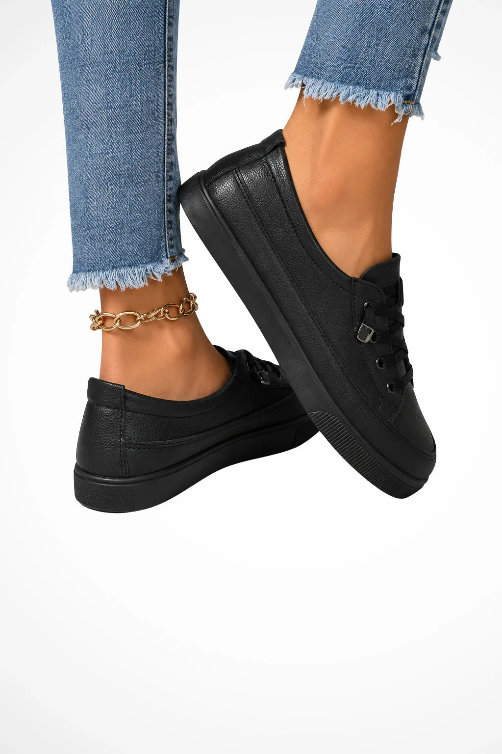 Lavinia | Women's Lace Up Orthopedic Sneakers with Rubber Sole