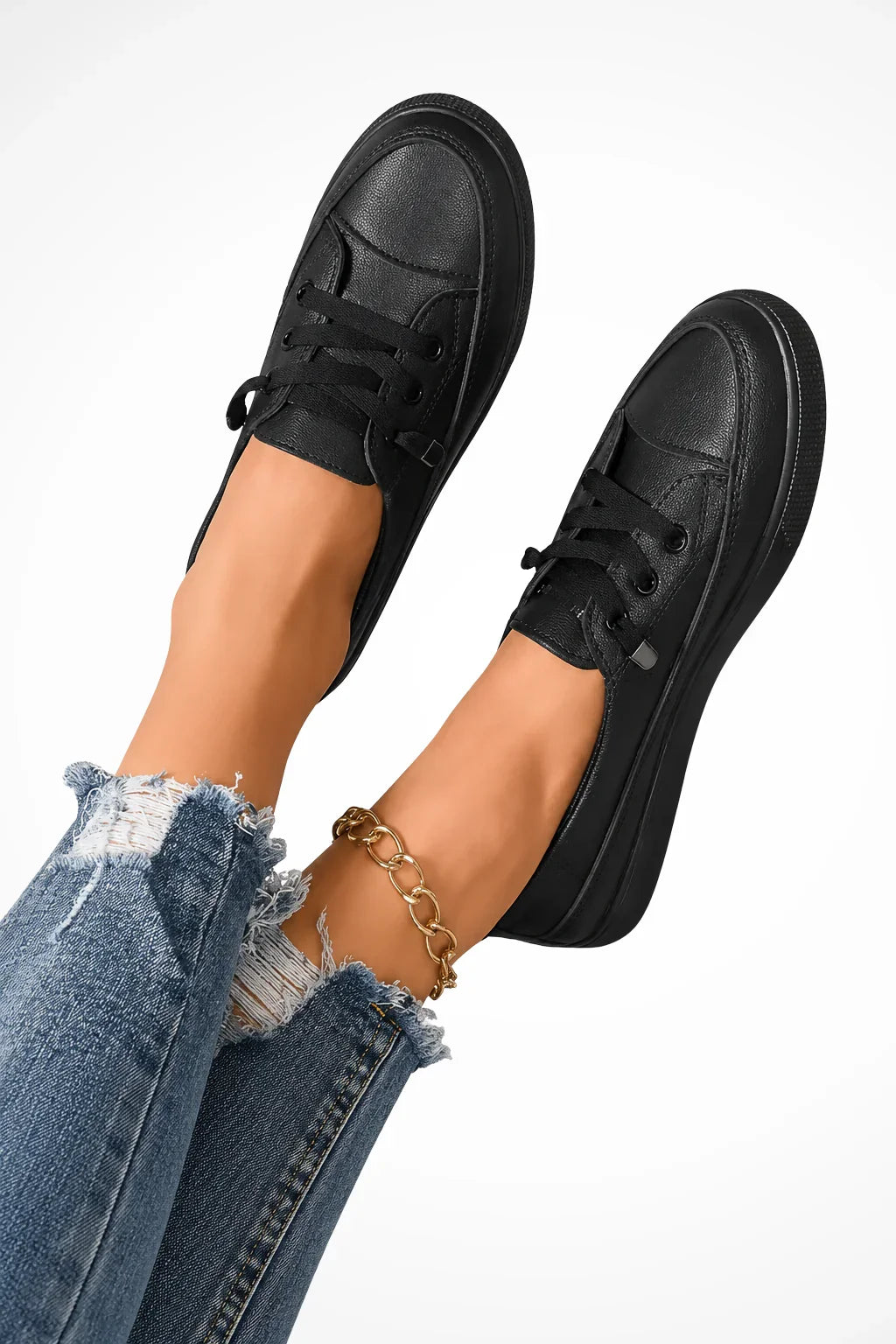 Lavinia | Women's Lace Up Orthopedic Sneakers with Rubber Sole