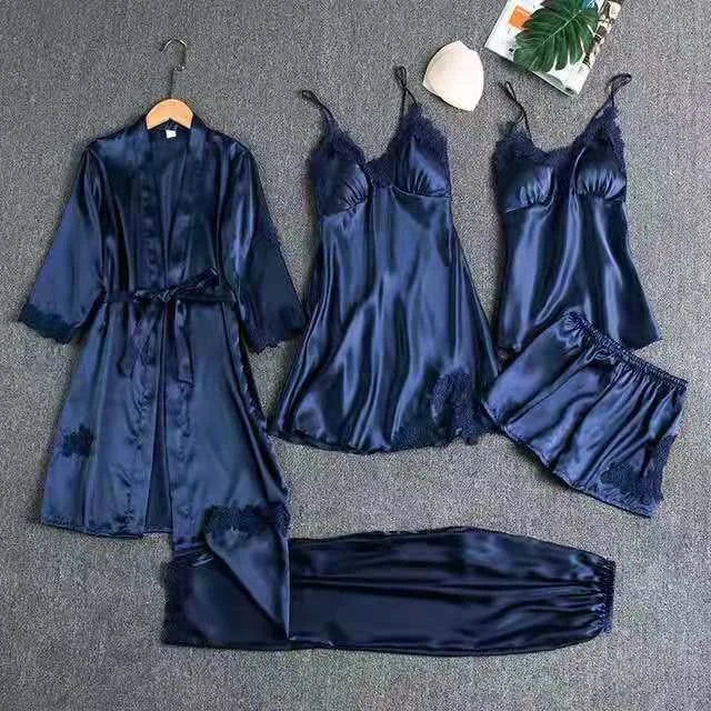 Liberty | Women's Elegant Five-Piece Pajama Set