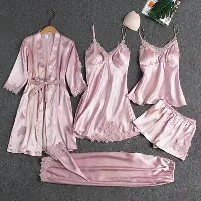 Liberty | Women's Elegant Five-Piece Pajama Set