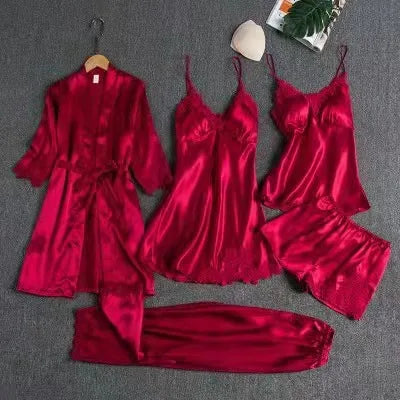 Liberty | Women's Elegant Five-Piece Pajama Set