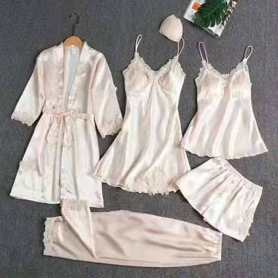 Liberty | Women's Elegant Five-Piece Pajama Set