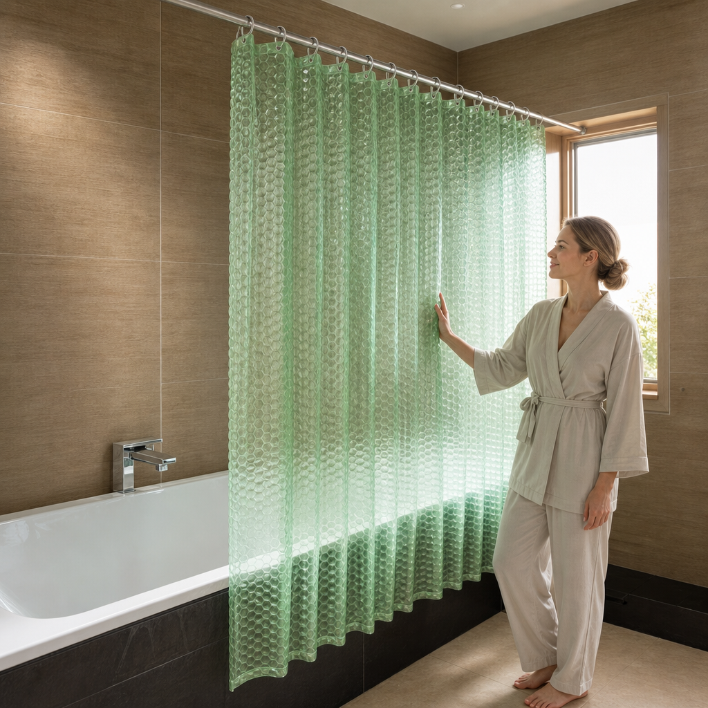 Dryhaven – 3D Embossed Shower Curtain