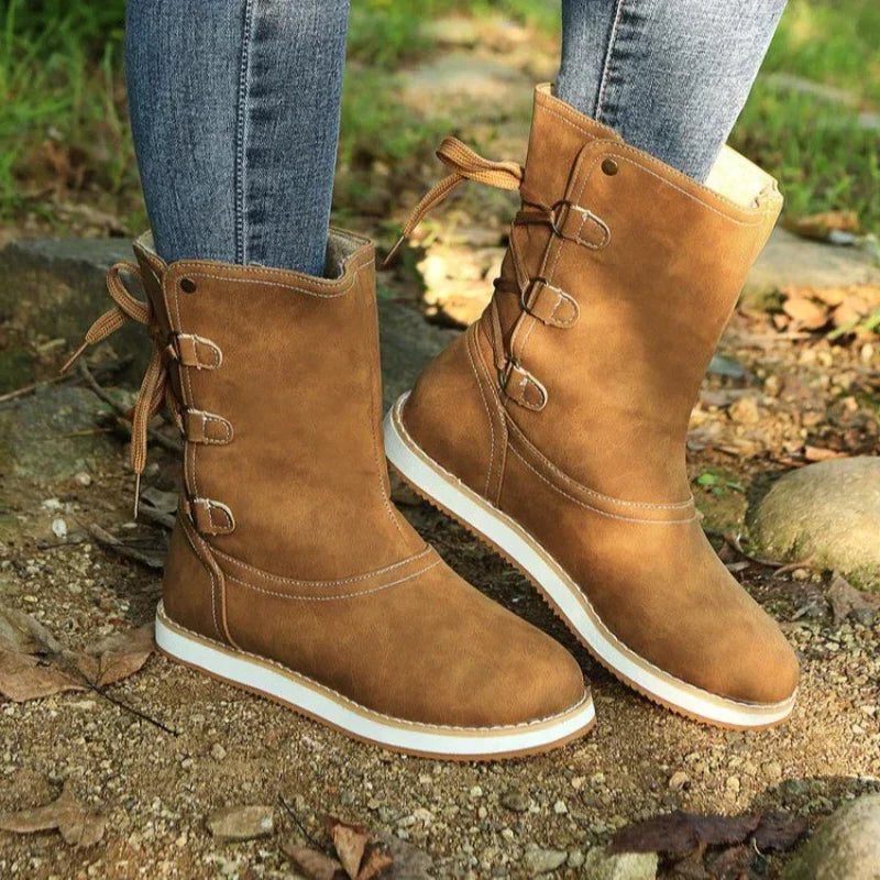 Lila | Suede Lace-Up Winter Boots for Women