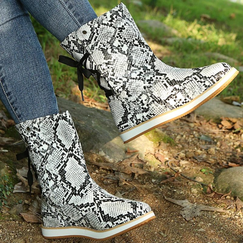 Lila | Suede Lace-Up Winter Boots for Women