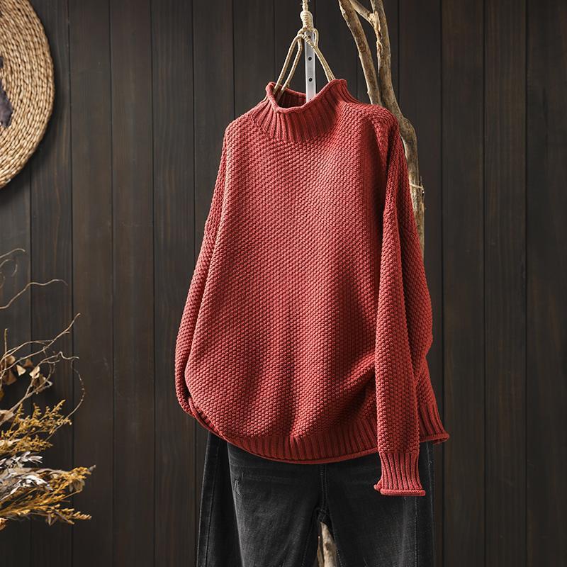 Lillian | Women's Ribbed Knit Turtleneck Sweater with Long Sleeves