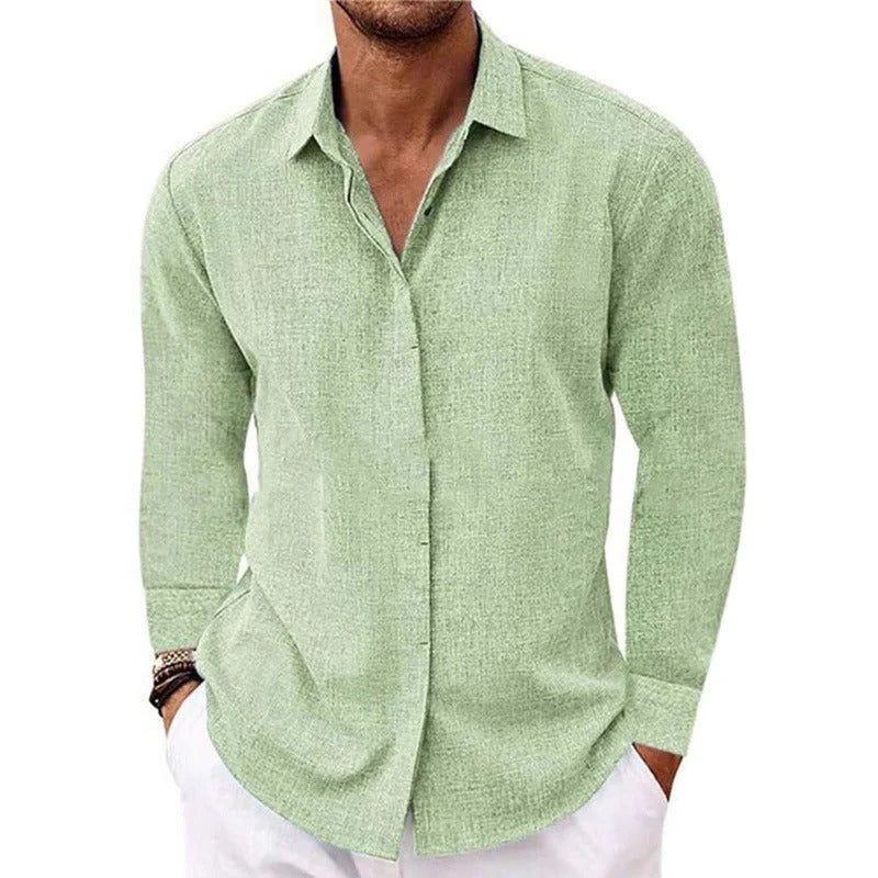 Linen Long Sleeve Shirt for Men